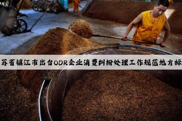 江蘇省鎮(zhèn)江市出臺ODR企業(yè)消費糾紛處理工作規(guī)范地方標(biāo)準(zhǔn)