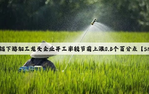 本周國內鋁下游加工龍頭企業開工率較節前上漲0.5個百分點【SMM調研】