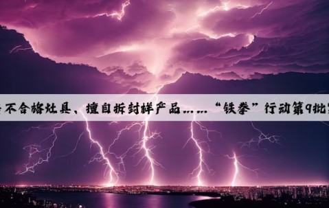 銷售不合格灶具、擅自拆封樣產品……“鐵拳”行動第9批案例