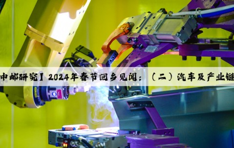 【中郵研究】2024年春節回鄉見聞：（二）汽車及產業鏈篇